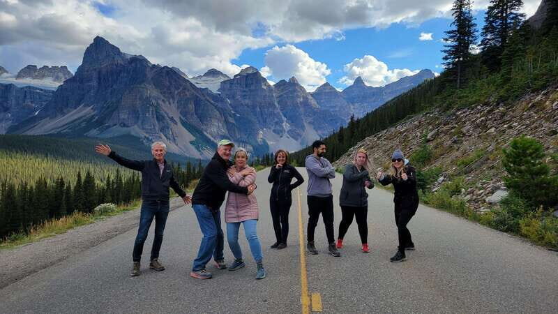 Airport Pickup & Private Tour from Calgary to The Rockies! - Bow Falls viewpoint: quick sightseeing with classic Banff energy