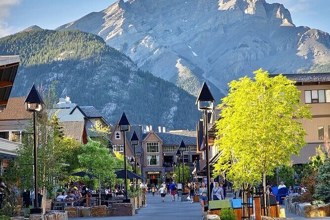 Banff Gondola Hot Springs Bow Falls and Three Lakes tour - Lake Minnewanka: glacial scenery with a short time slot