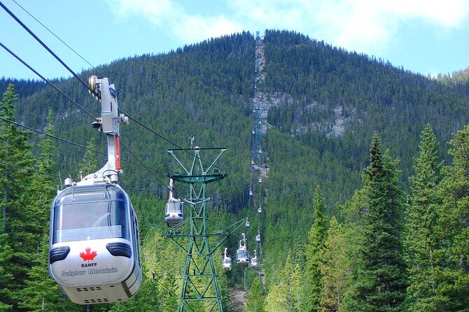 Banff Gondola Hot Springs Bow Falls and Three Lakes tour - Sulphur Mountain Gondola: the view stop you plan around
