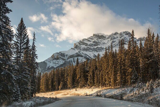 Banff Lake Louise Moraine & Emerald Lake Tour - Banff Avenue and Bow Falls: finishing with town energy