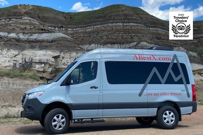 Calgary YYC Airport to Banff |Canmore| Kananaskis–Private Shuttle - The ride: Tesla EV, SUV, or Sprinter-style comfort