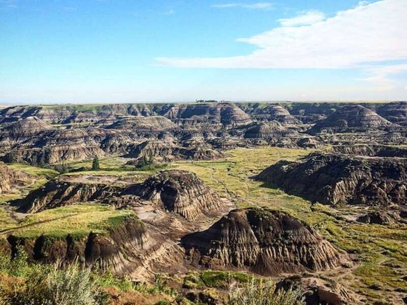 Drumheller: Bad Land & Dinosaur Museum Tour from Calgary - Star Mine Suspension Bridge: a historic waypoint between the geologic wow