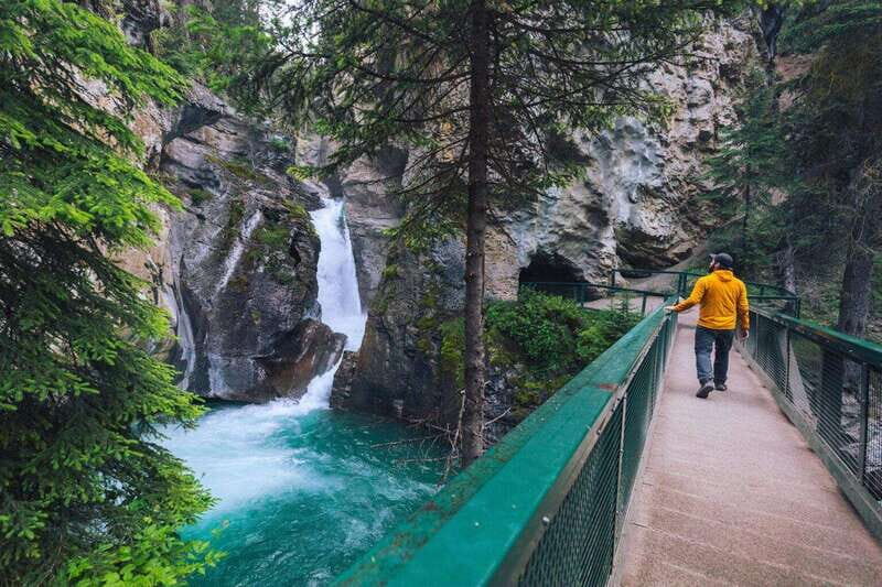 From Calgary: Banff, Moraine Lake and Lake Louise Tour - Moraine Lake June to Oct 14, Johnston Canyon Afterward
