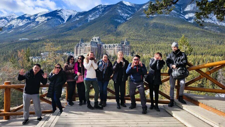 From Calgary/Canmore: Banff National Park Premium Day Trip - Two Jack Lake Viewpoint: a calm first hit of Rockies scenery
