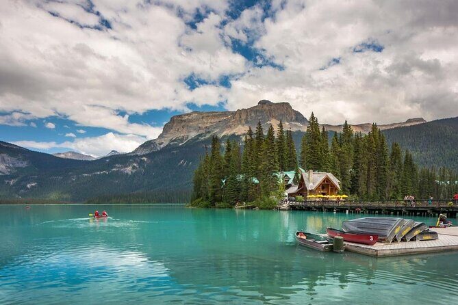 Moraine Lake, Louise, Emerald Lake, Johnston Canyon, Banff Town - Natural Bridge: a short stop that still earns its place