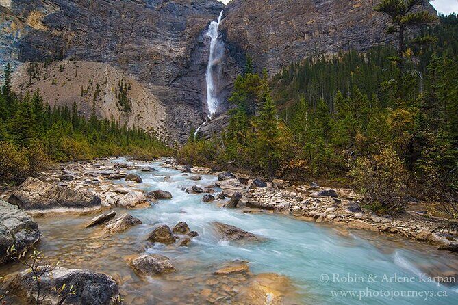 Tour of Yoho National Park See Canada's Second Highest Waterfall - Stop 5: Marble Canyon in Kootenay National Park (Wooden Bridges + Turquoise Water)