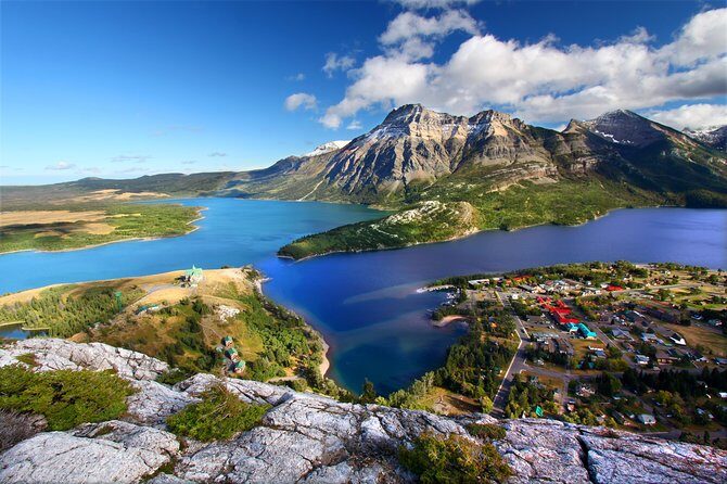 Waterton Lakes National Park Scenic Day Tour from Calgary - Waterton First Stops: Prince of Wales Hotel and Cameron Falls